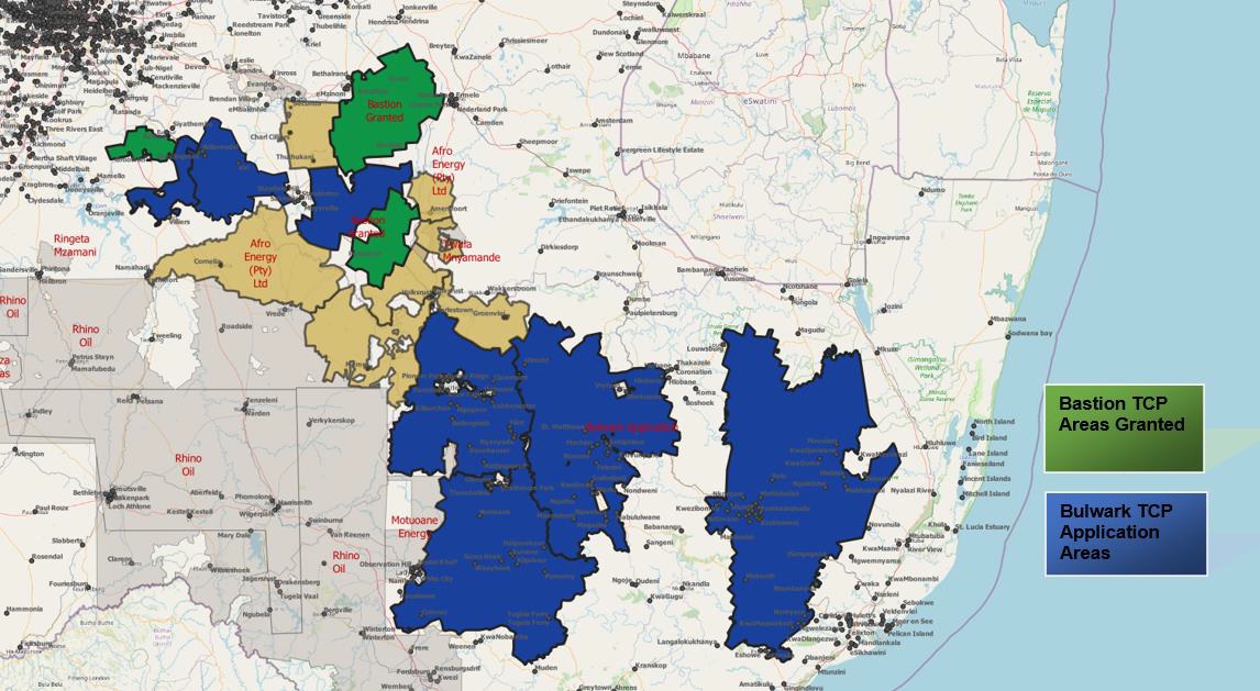 rsa onshore gas bulwark tcp applications granted
