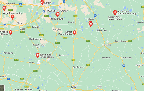 KOMATI POWER STATION ESKOM GAS SUPPLY